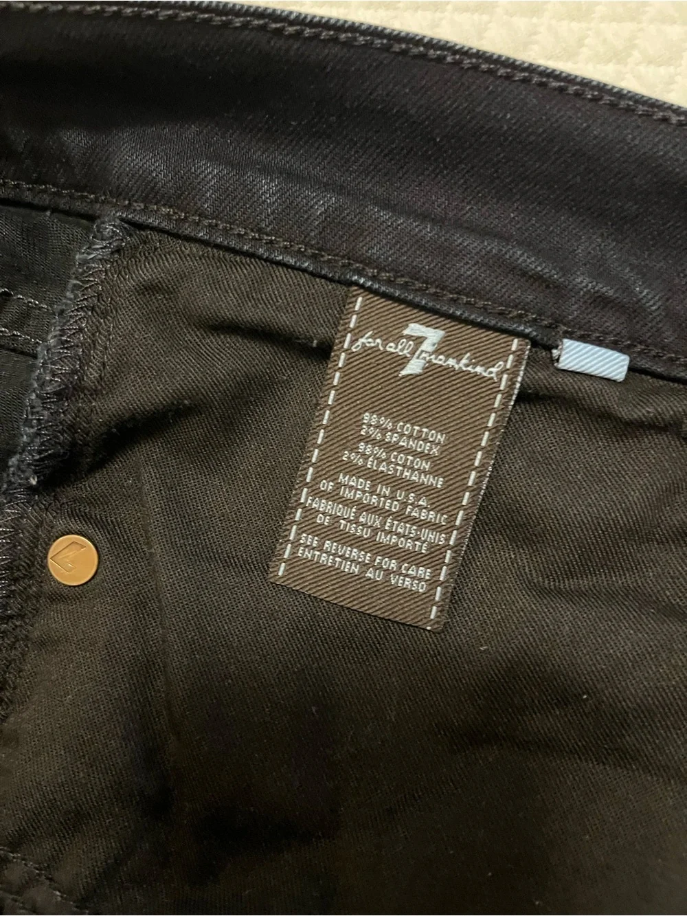7 For All Mankind Men's Standard Jeans in DK Navy 36